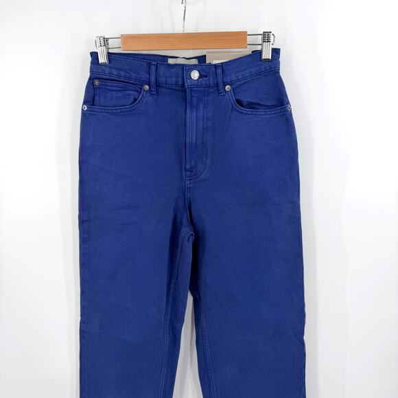 Everlane Tall The Way High Straight Jeans in blue Size 28T - Picture 2 of 7